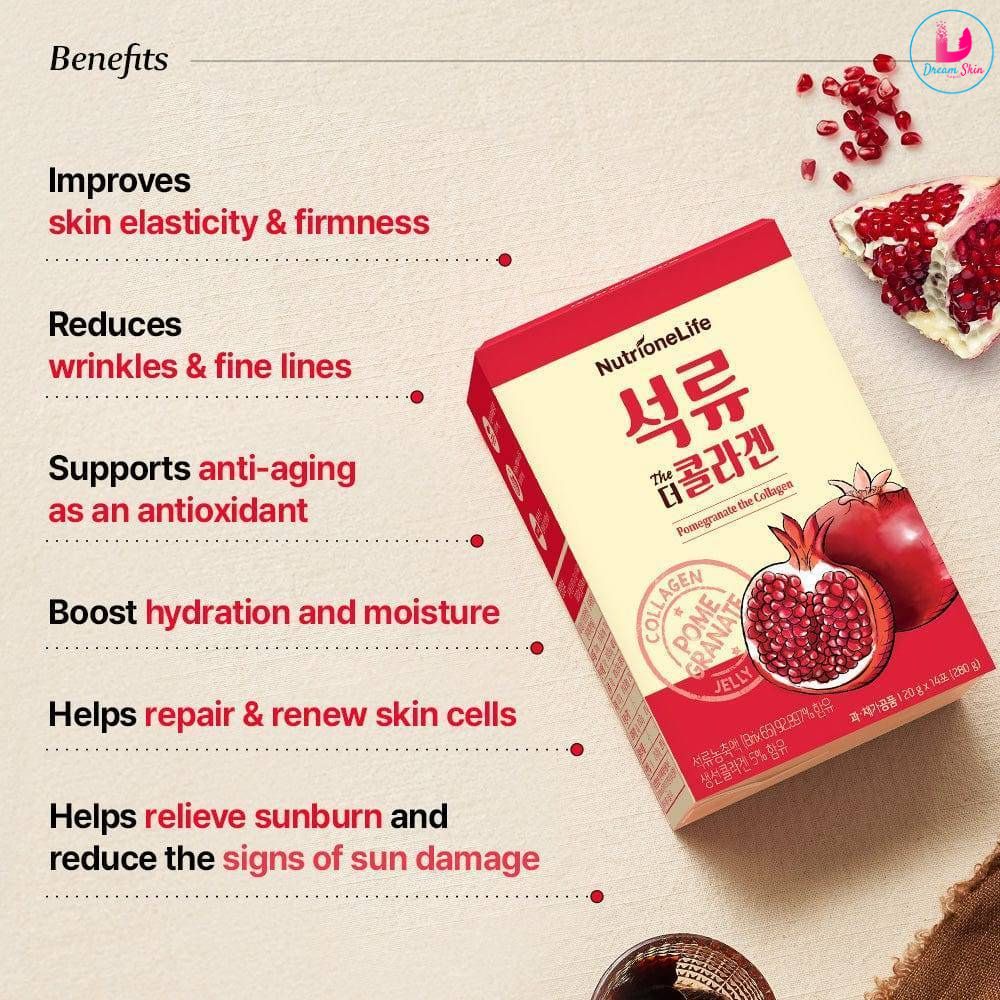 NutrioneLife Pomegranate The Collagen [20g x 14 sticks]